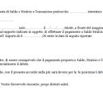 Fac Simile Proposta Saldo e Stralcio Word e PDF