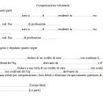 Fac simile lettera compensazione crediti e debiti