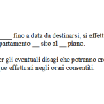 Avviso di Scuse per Lavori nel Condominio