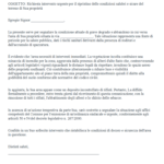 Fac simile lettera al confinante per pulizia terreno