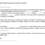 Comunicazione Rifiuto Proposta d'Acquisto