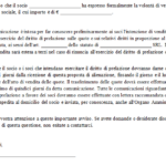 Lettera per Diritto di Prelazione Quote Societarie