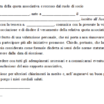 Fac Simile Disdetta Quota Associativa