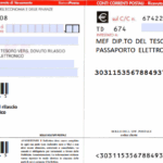 Bollettino postale per passaporto