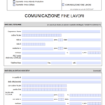 Modulo Comunicazione Fine Lavori